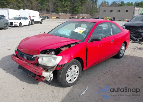 2004 Honda Civic Vp from USA, damaged, VIN 1HGEM221X4L076732